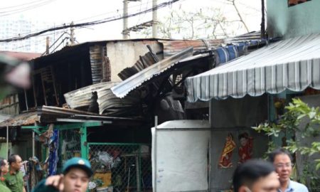 Hiện trường sau vụ cháy