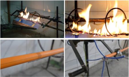 Cáp chống cháy trước khi ra thị trường 